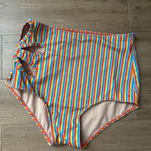 Kortni jeane high wasted swim bottoms worn once